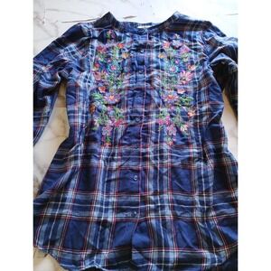 The Pioner Woman Size Xl  Floral Embroidery Long Sleeve Cowgirl Western style